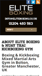 Mobile Screenshot of eliteboxing.co.uk