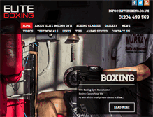 Tablet Screenshot of eliteboxing.co.uk